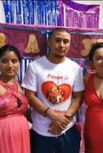 Hombre festeja el baby shower de sus dos esposas: "No se planificó"