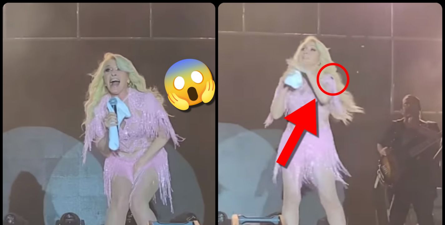Yuri es atacada por una cucaracha en medio concierto y así reaccionó (VÍDEO)