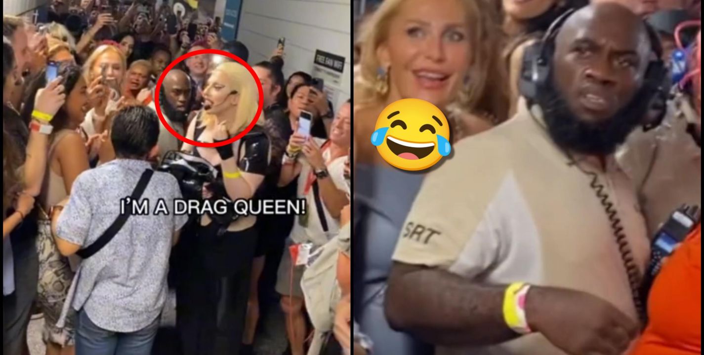 Guardia de seguridad confunde a una Drag Queen con Lady Gaga (VÍDEO)