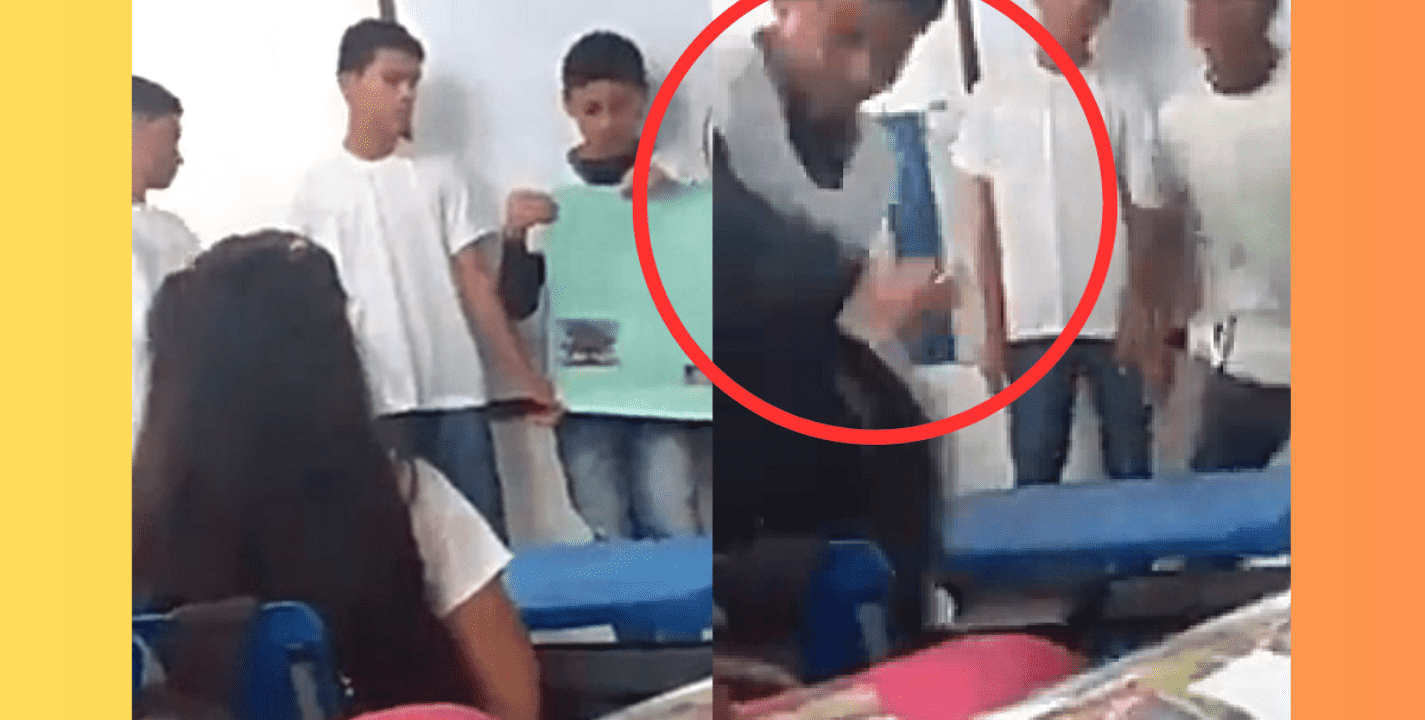 VÍDEO: estudiante agrede violentamente a su compañera clavándole un lápiz varias veces